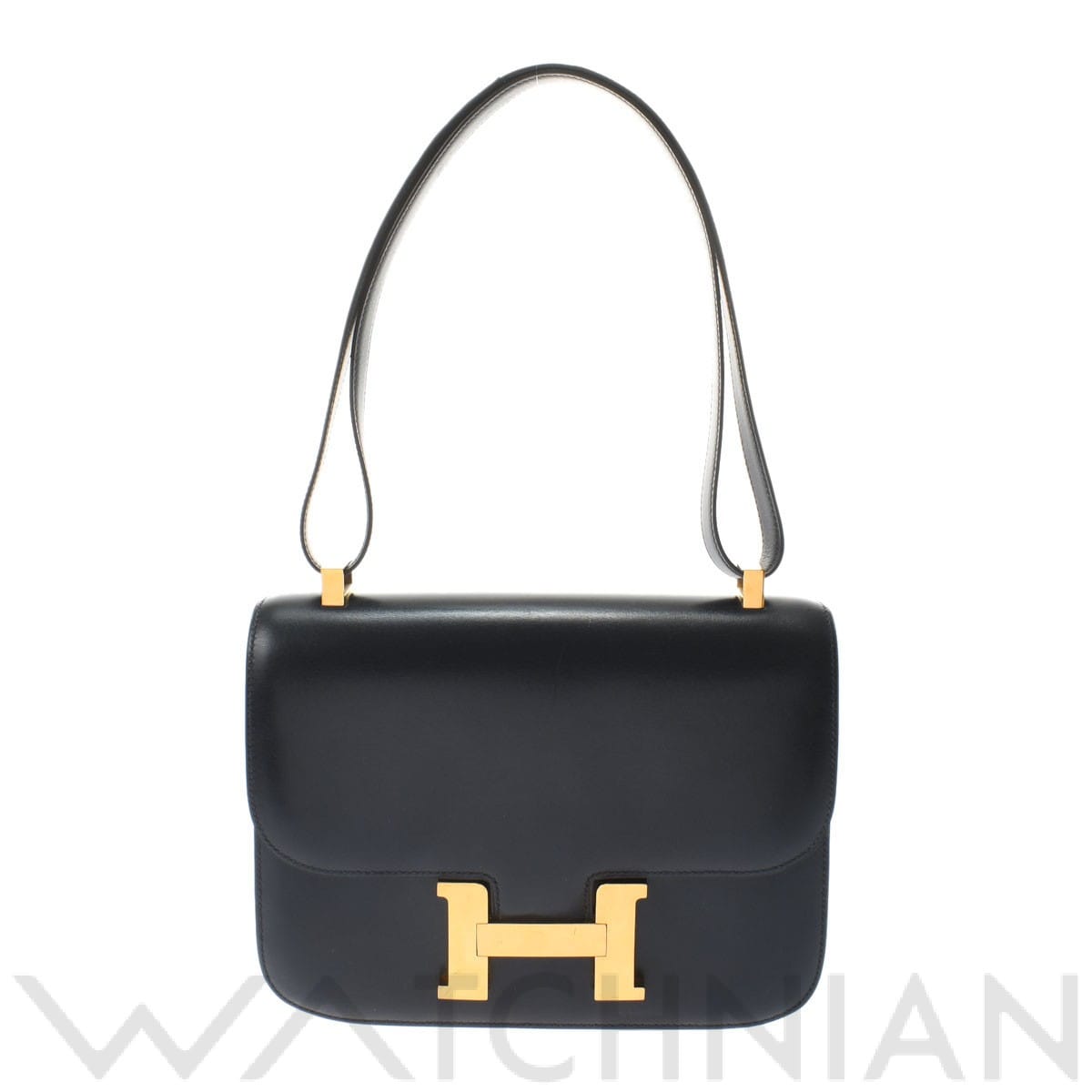 エルメス / HERMES コンスタンス 23 ブルーインディゴ/ゴールド金具 ボックスカーフ レディース バッグ 【中古】【bag】