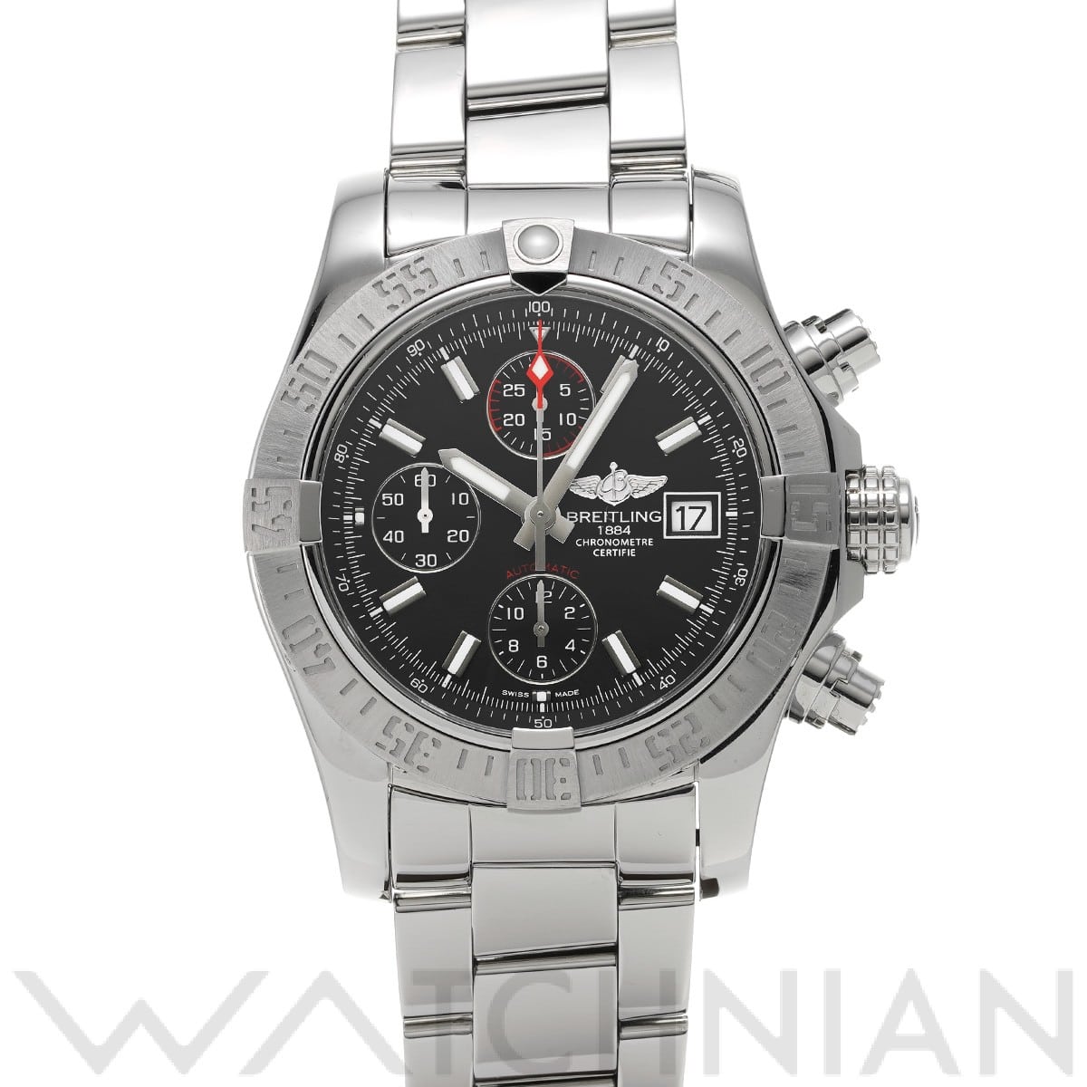 ブライトリング / BREITLING アベンジャー II A13381 ブラック メンズ 時計 【中古】【wristwatch】