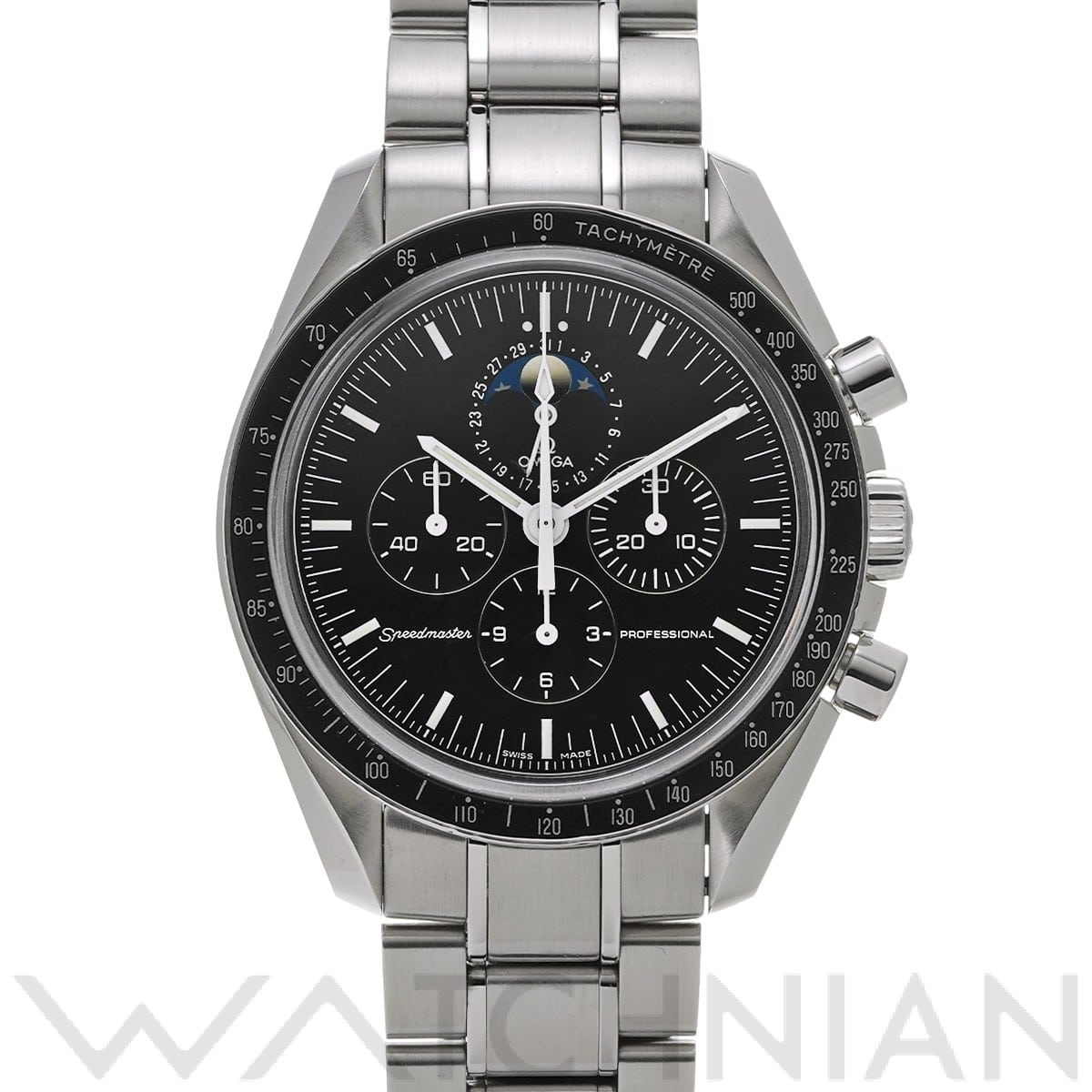 オメガ / OMEGA スピードマスター ムーンウォッチ ムーンフェイズ 3576.50 ブラック メンズ 時計 【中古】【wristwatch】
