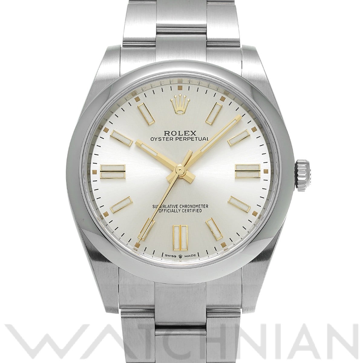 ロレックス オイスターパーペチュアル 41 124300 シルバー メンズ 時計 【中古】【wristwatch】