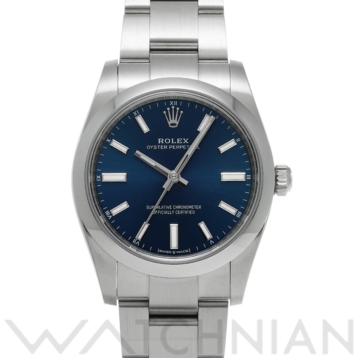 ロレックス オイスターパーペチュアル 34 124200 ブライトブルー ユニセックス 時計 【未使用】【wristwatch】