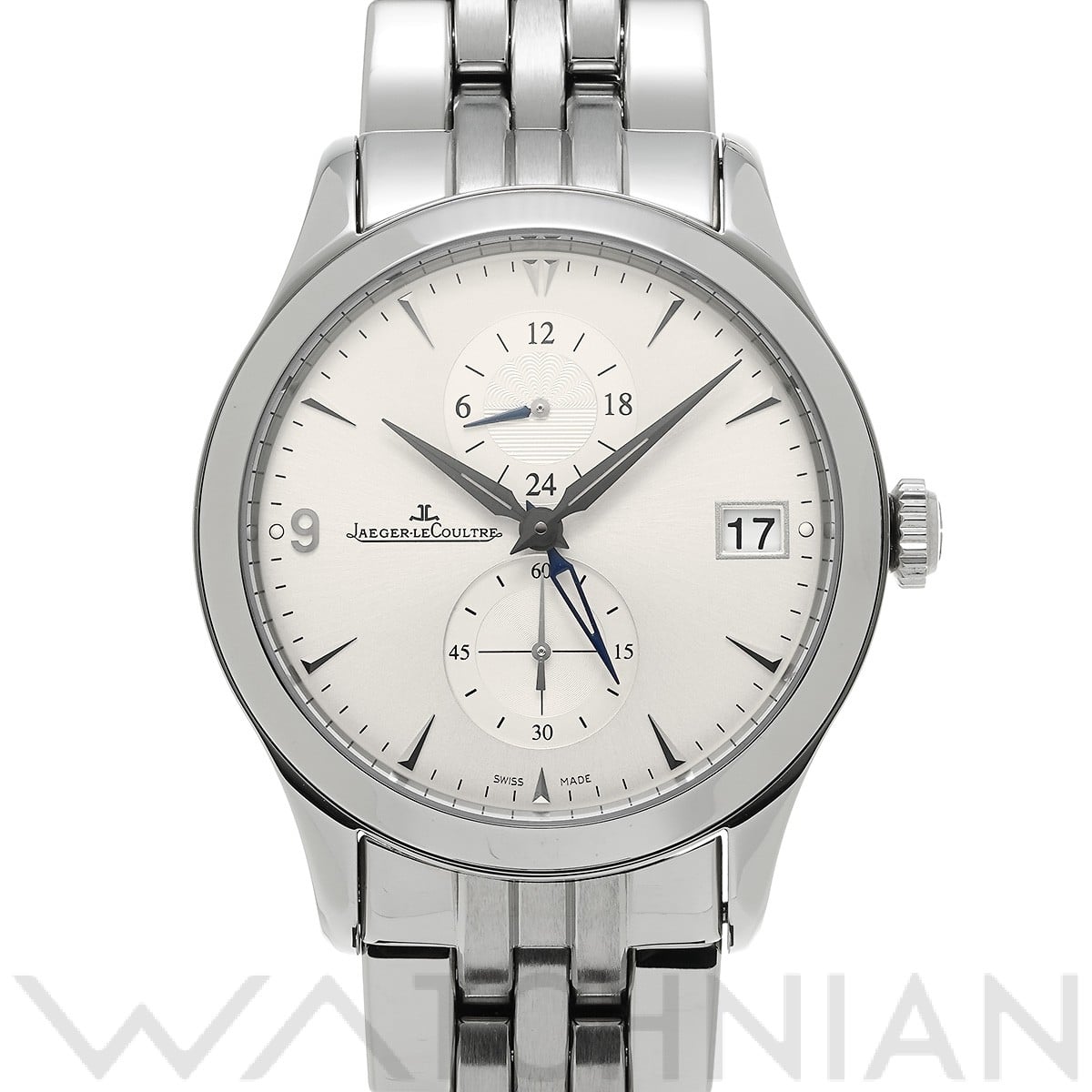 ジャガー ルクルト マスター ホームタイム Q1628130 シルバー メンズ 時計 【中古】【wristwatch】