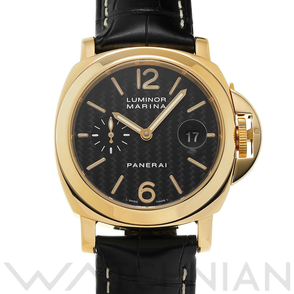 パネライ / PANERAI ルミノールマリーナ オートマティック PAM00140 ブラック メンズ 時計 【中古】【wristwatch】