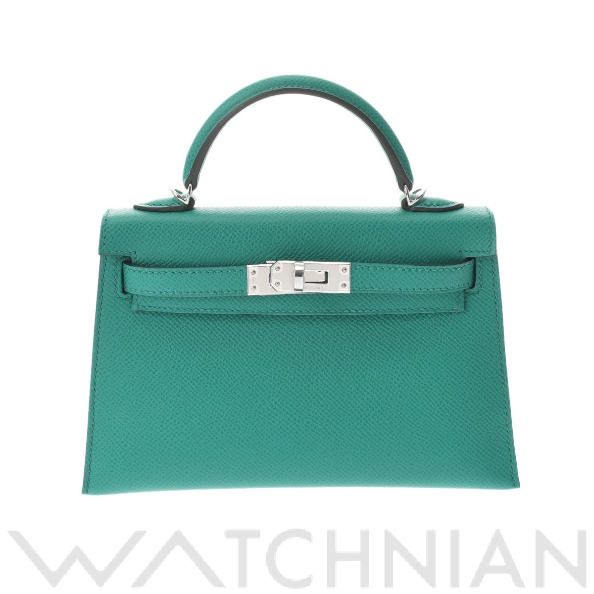 エルメス / HERMES ミニケリー2 アマゾン ヴェールジェイド/パラジウム金具 ヴォーエプソン レディース バッグ 【新品】【bag】