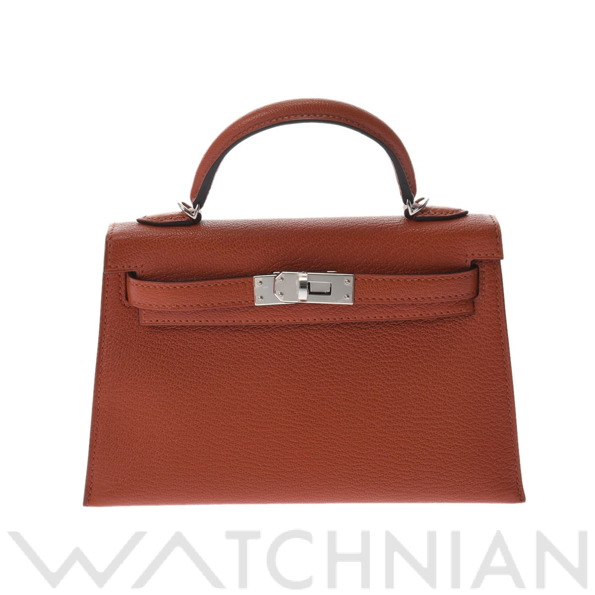 エルメス / HERMES ミニケリー2 アマゾン キュイーブル/パラジウム金具 シェーブル レディース バッグ 【新品】【bag】