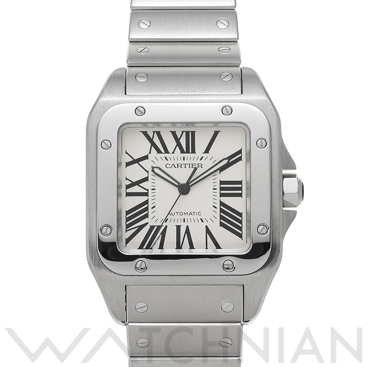 カルティエ / CARTIER サントス 100 LM W200737G シルバー メンズ 時計 【中古】【wristwatch】