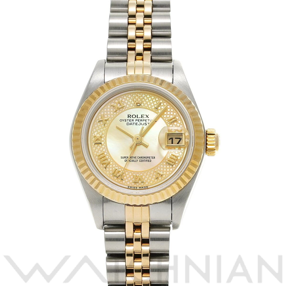 ロレックス デイトジャスト 79173NRD イエローシェル レディース 時計 【中古】【wristwatch】