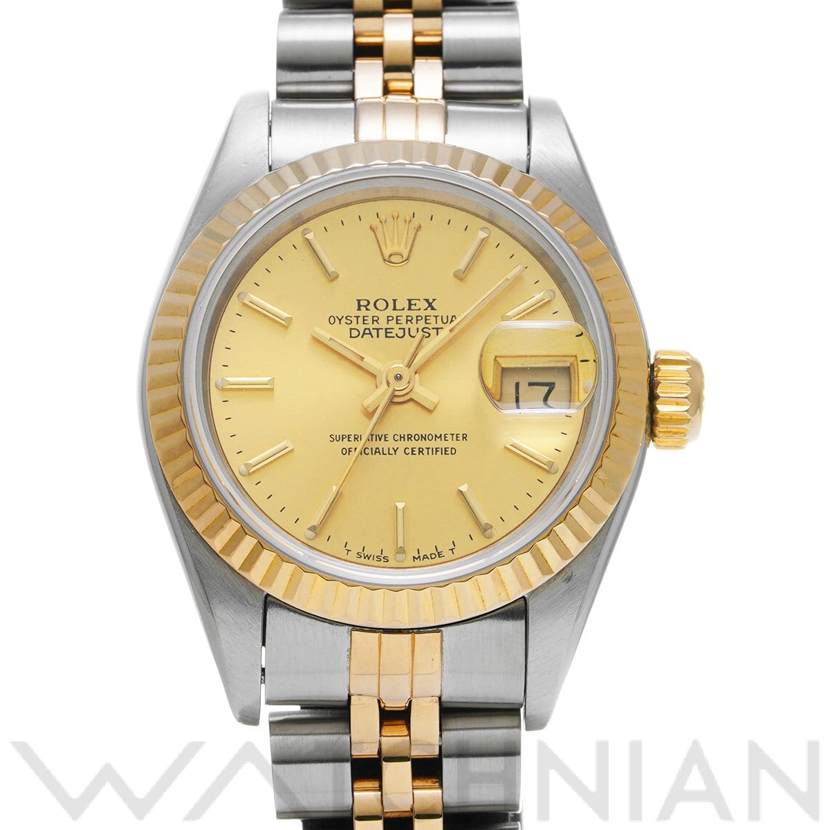 ロレックス デイトジャスト 69173 シャンパン レディース 時計 【中古】【wristwatch】