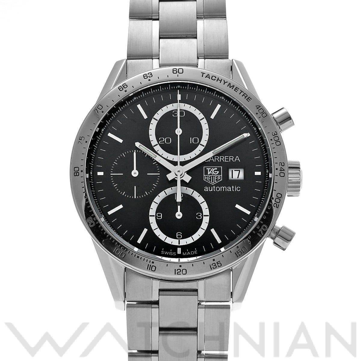 タグ ホイヤー / TAG HEUER カレラ キャリバー16 クロノグラフ CV2016.BA0794 ブラック メンズ 時計 【中古】【wristwatch】