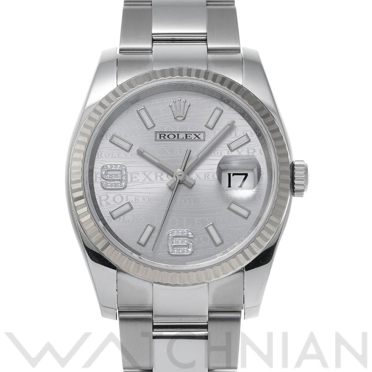 ロレックス デイトジャスト 36 116234 シルバーウェーブ/ダイヤモンド メンズ 時計 【中古】【wristwatch】