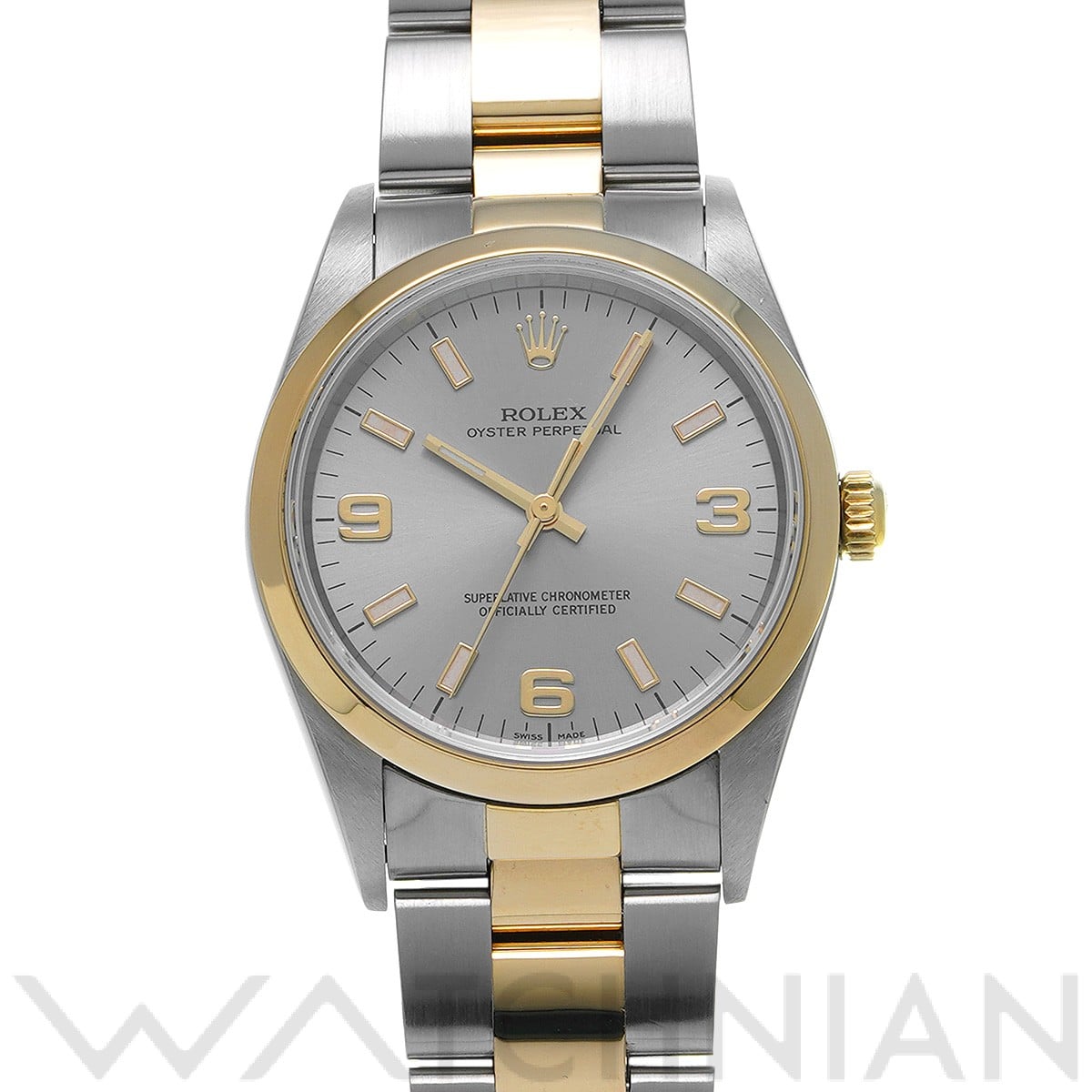 ロレックス / ROLEX オイスターパーペチュアル 14203 グレー メンズ 時計 【中古】【wristwatch】