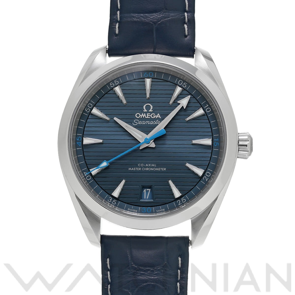 シーマスター アクアテラ コーアクシャル マスタークロノメーター 220.13.41.21.03.002 ブルー オメガ OMEGA メンズ 【中古】