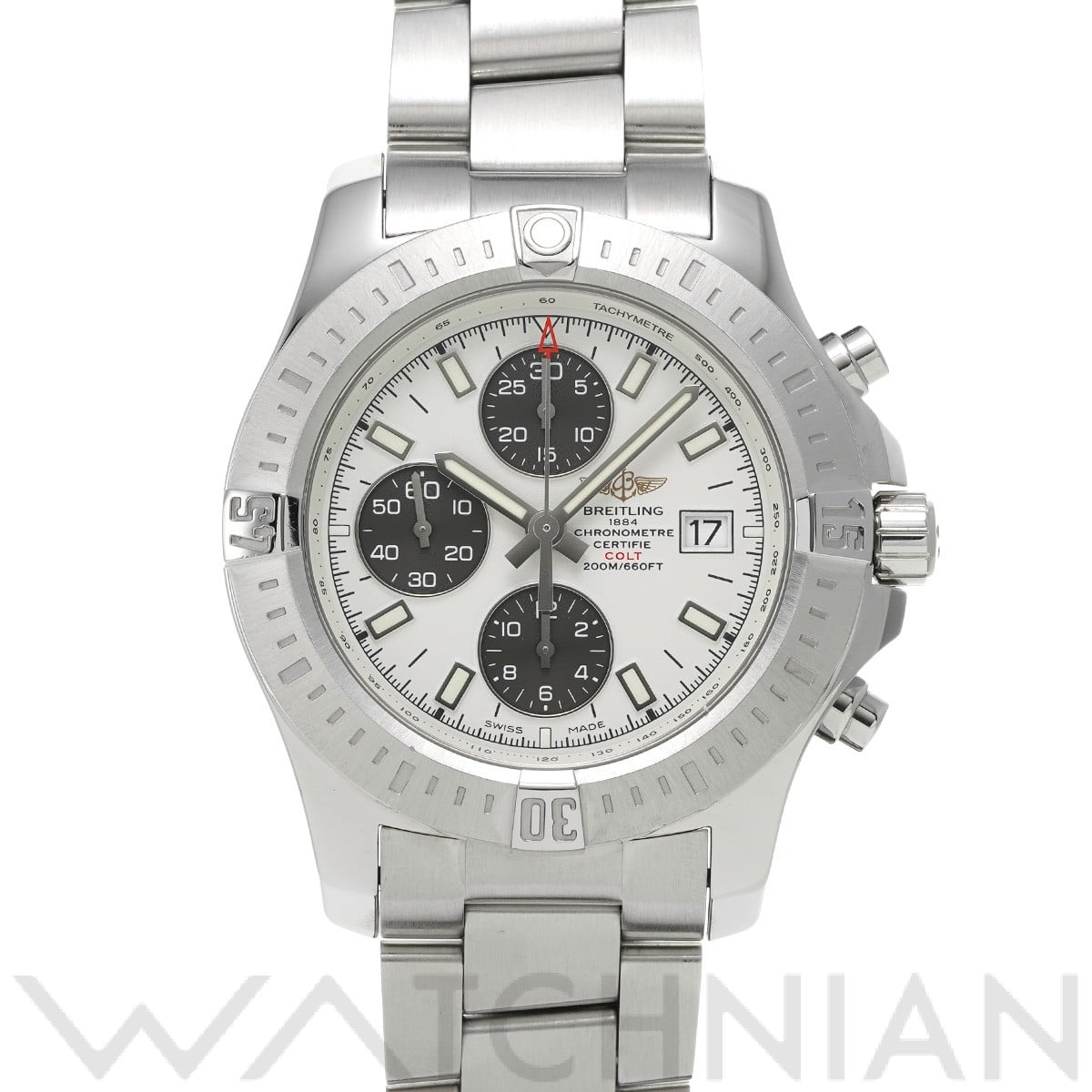 ブライトリング / BREITLING コルト クロノグラフ オートマチック A1338811/G804 シルバー/グレー メンズ 時計 【中古】【wristwatch】