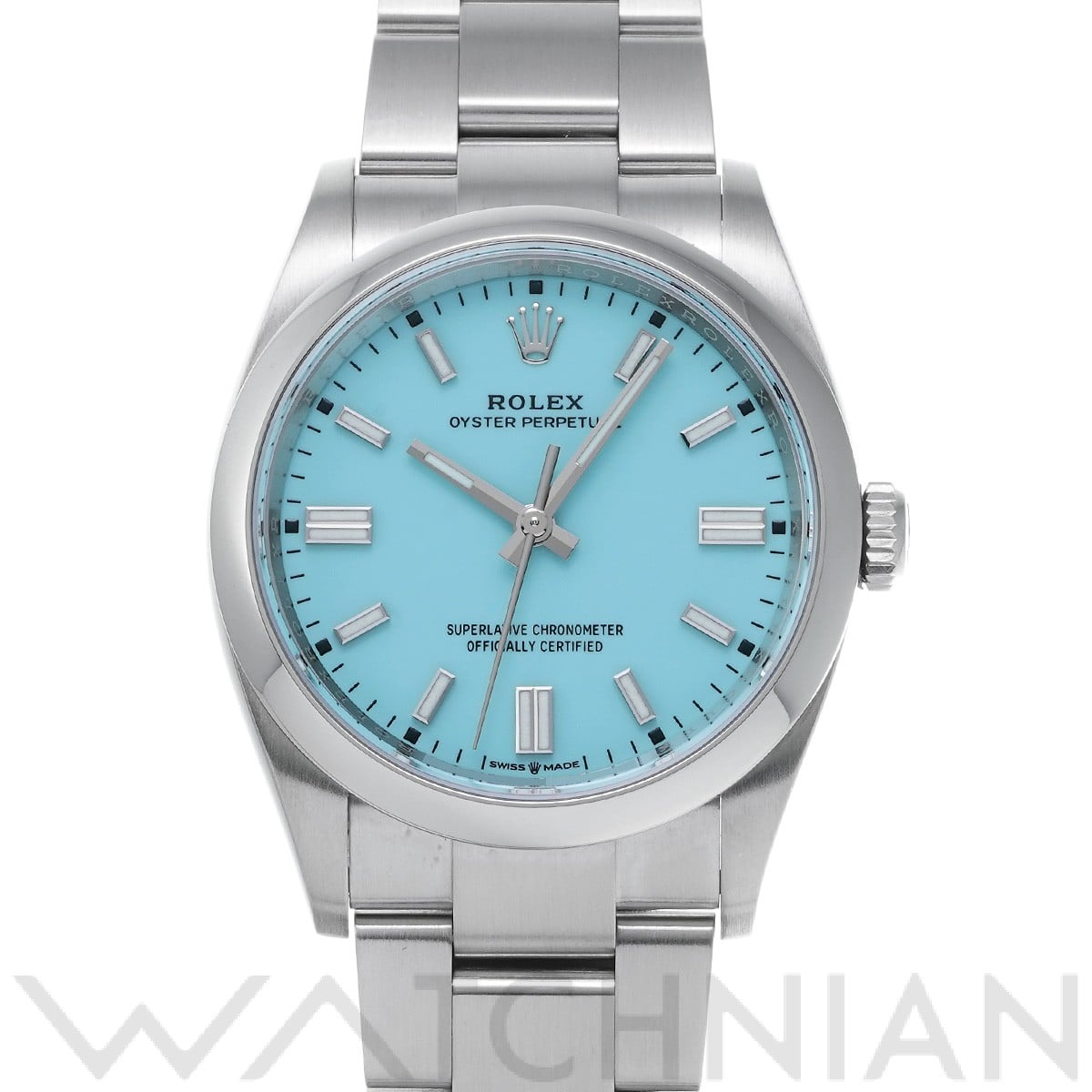 ロレックス オイスターパーペチュアル 36 126000 ターコイズブルー メンズ 時計 【中古】【wristwatch】