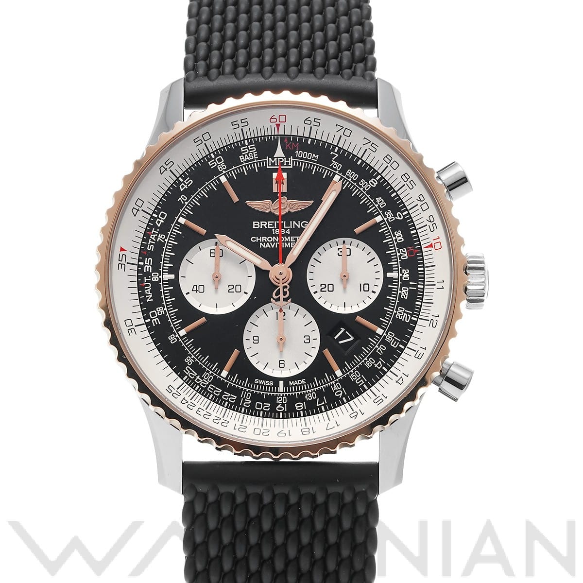 ナビタイマー 01 46 UB012721/BE18 ブラック/シルバー ブライトリング BREITLING メンズ 【中古】