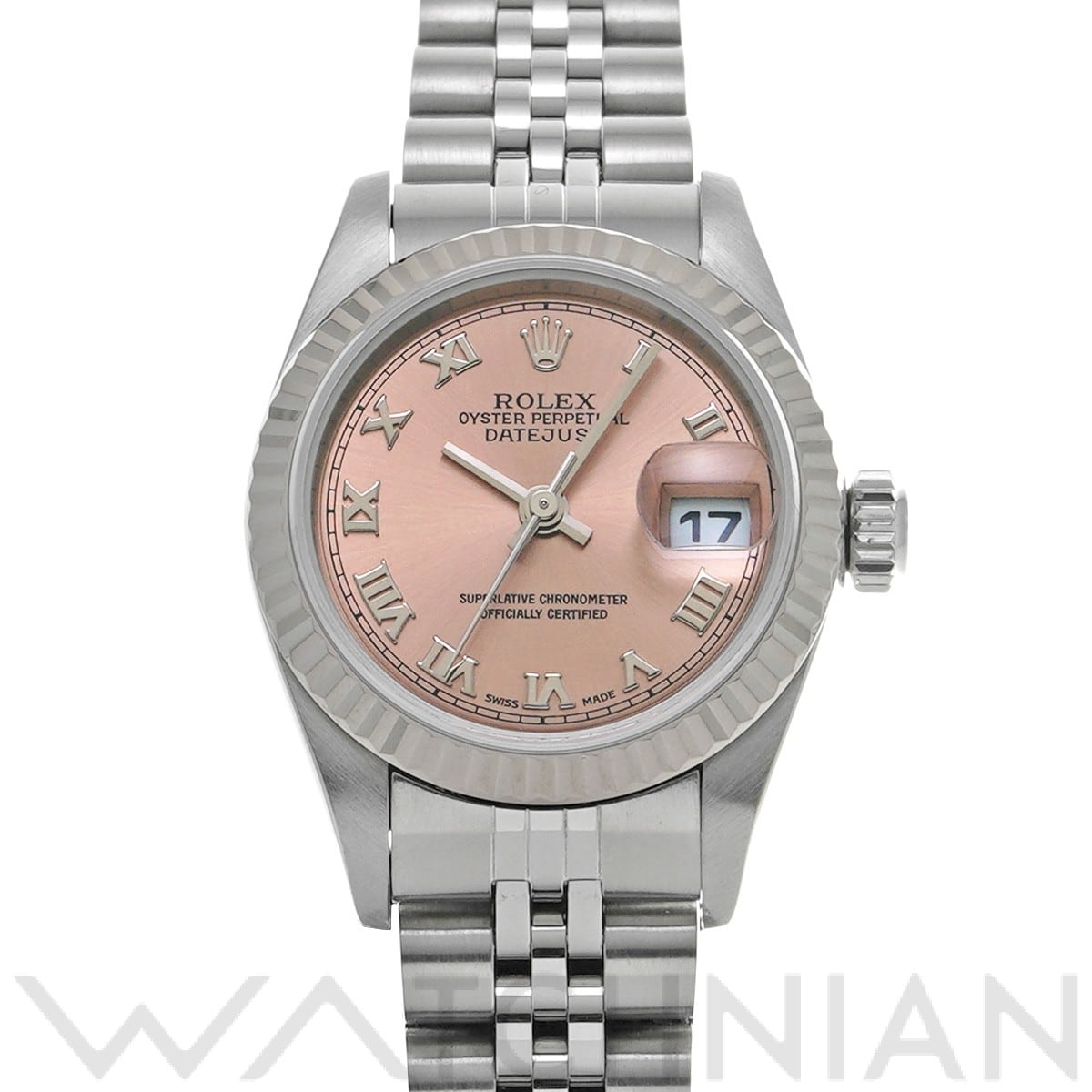 ロレックス デイトジャスト 79174 ピンク レディース 時計 【中古】【wristwatch】