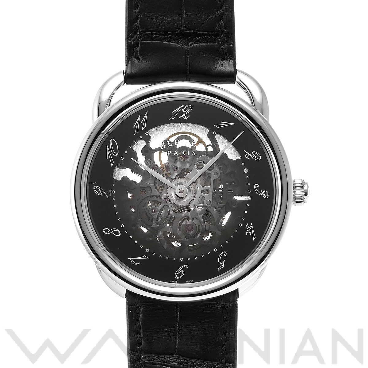 エルメス / HERMES アルソー スケレット 40MM AR2.710 ブラック メンズ 時計 【中古】【wristwatch】