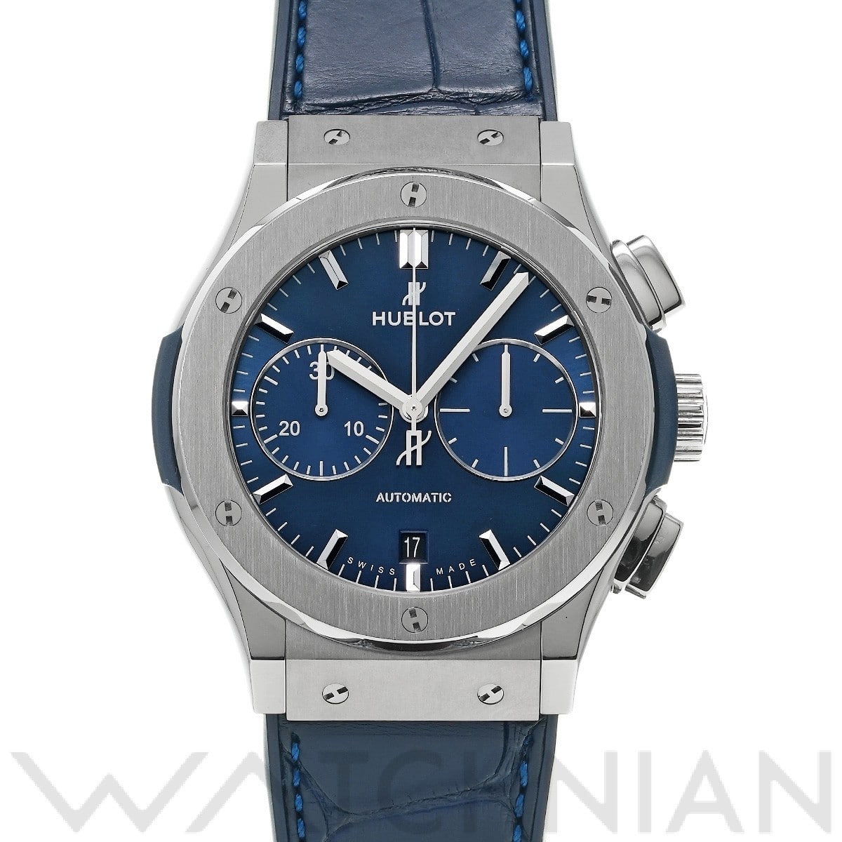 ウブロ / HUBLOT クラシックフュージョン チタニウム クロノグラフ ブルー 521.NX.7170.LR ブルー メンズ 時計 【中古】【wristwatch】