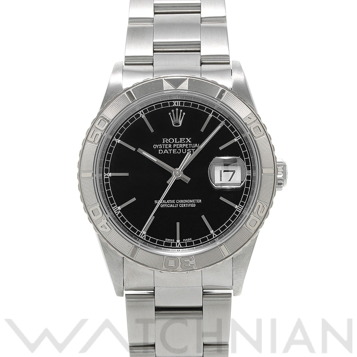 ロレックス デイトジャスト サンダーバード 16264 ブラック メンズ 時計 【中古】【wristwatch】