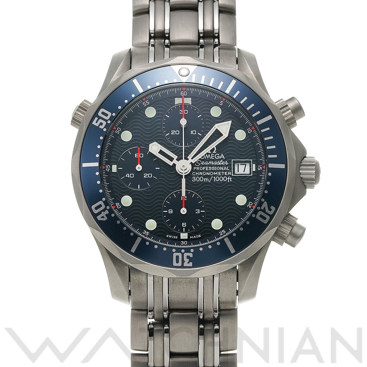 オメガ / OMEGA シーマスター プロフェッショナル 300 クロノグラフ 2298.80 ブルー メンズ 時計 【中古】【wristwatch】