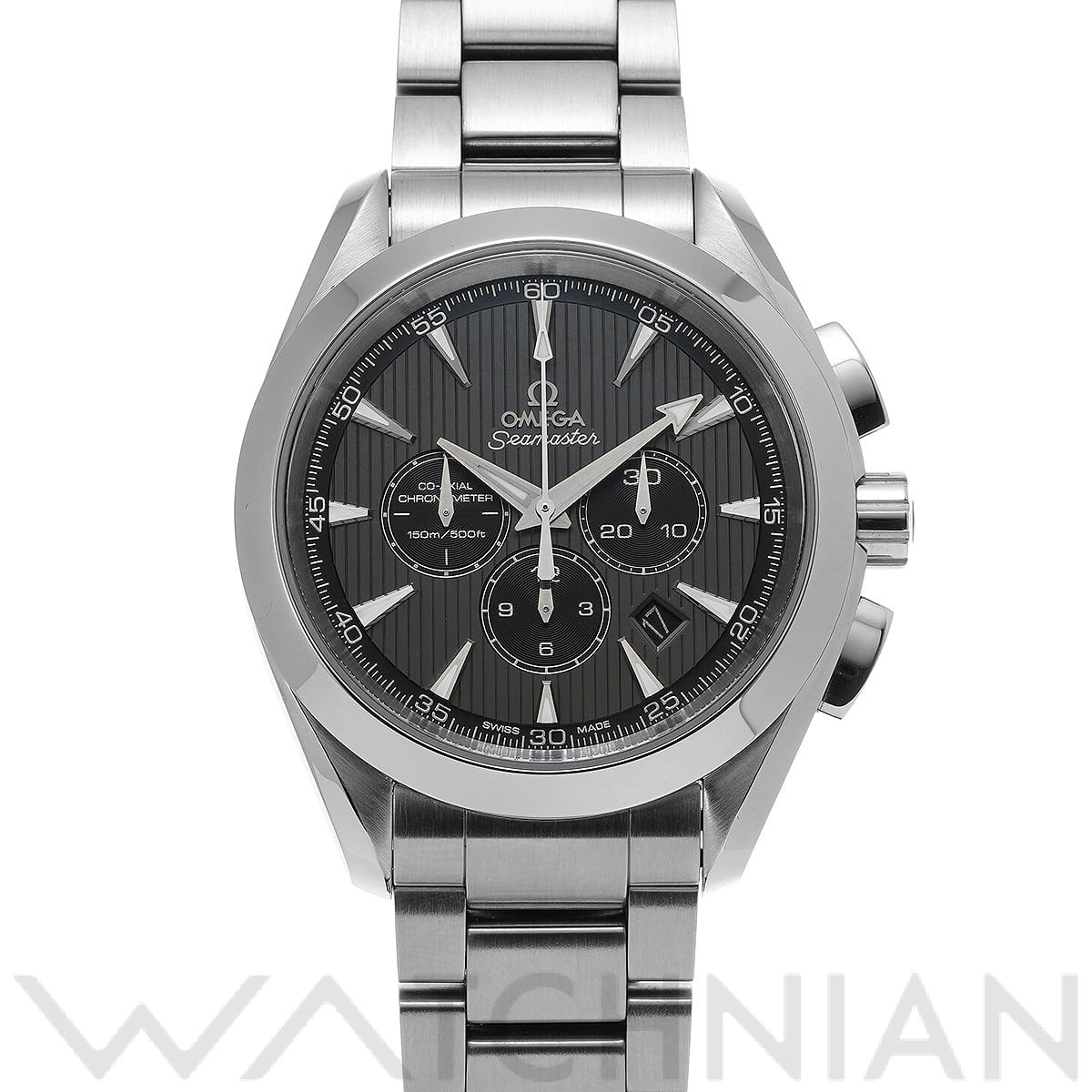 オメガ / OMEGA シーマスター アクアテラ コーアクシャル クロノグラフ 231.10.44.50.06.001 グレー/ブラック メンズ 時計 【中古】【wristwatch】