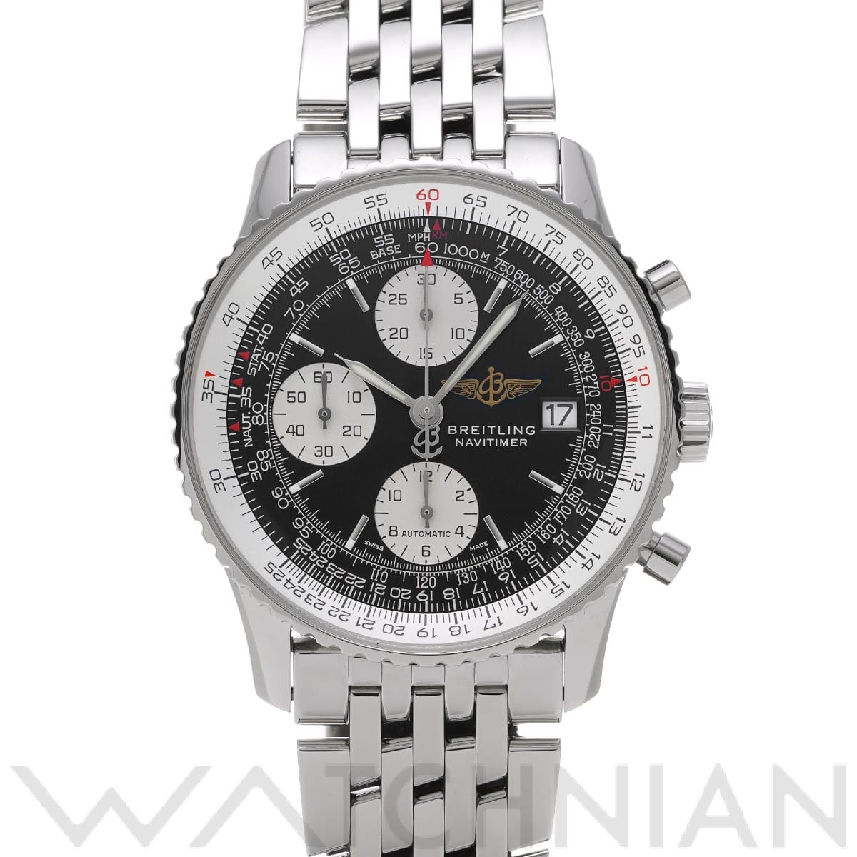 ブライトリング / BREITLING オールド ナビタイマー A142B02NP ブラック/シルバー メンズ 時計 【中古】【wristwatch】