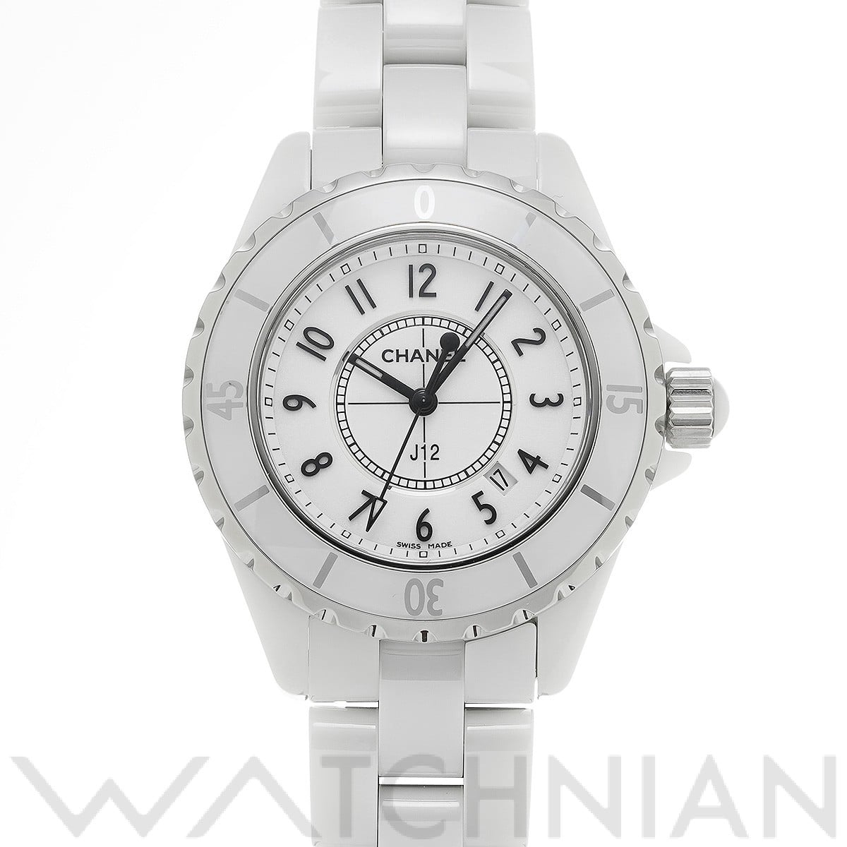 シャネル / CHANEL J12 33MM H0968 ホワイト レディース 時計 【中古】【wristwatch】