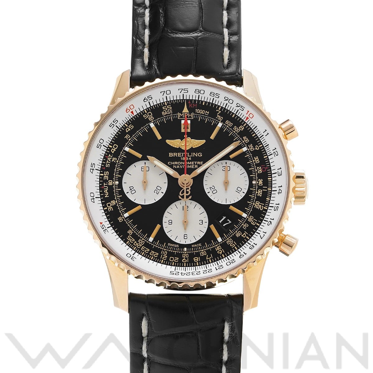 ブライトリング ナビタイマー 01 RB012012/BA49 ブラック/シルバー メンズ 時計 【中古】【wristwatch】