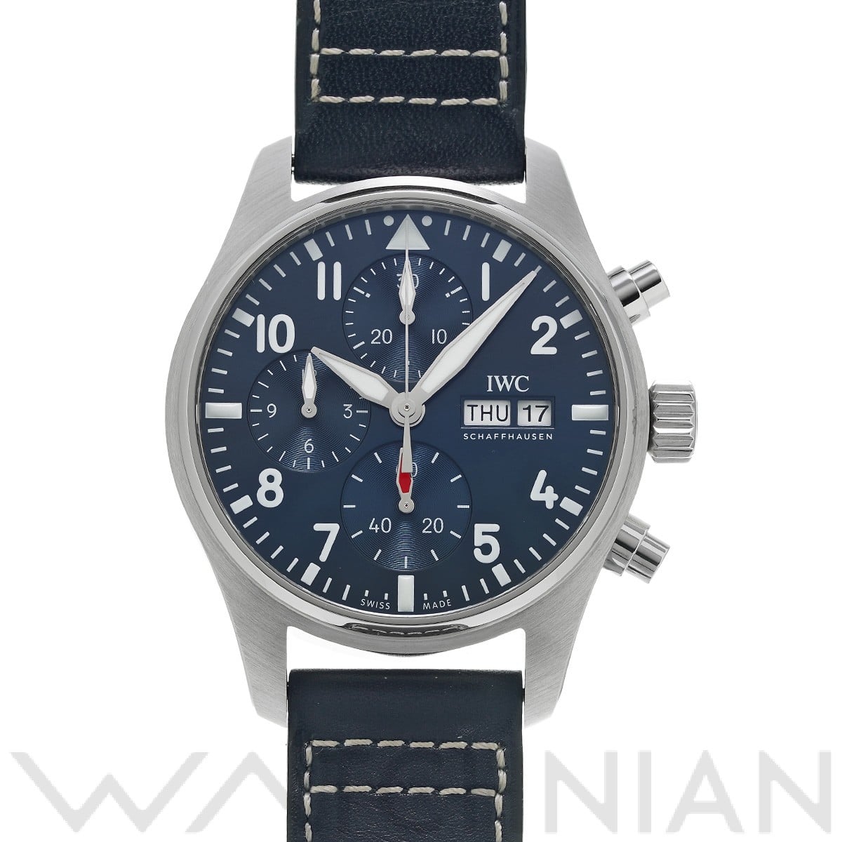 IWC パイロットウォッチ クロノグラフ 41 IW388101 ブルー メンズ 時計 【中古】【wristwatch】