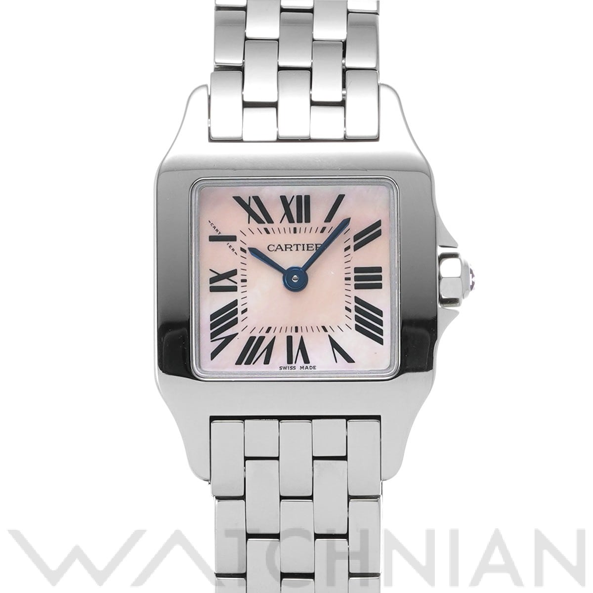 カルティエ / CARTIER サントス ドゥモワゼル SM W25075Z5 ピンクシェル レディース 時計 【中古】【wristwatch】