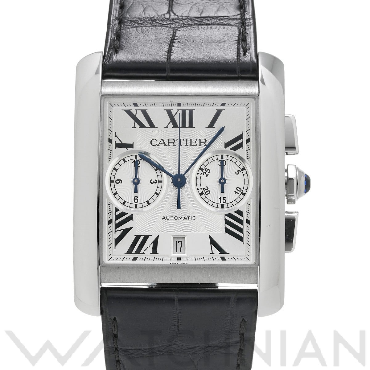 タンク MC クロノグラフ W5330007 シルバー カルティエ CARTIER メンズ 【中古】