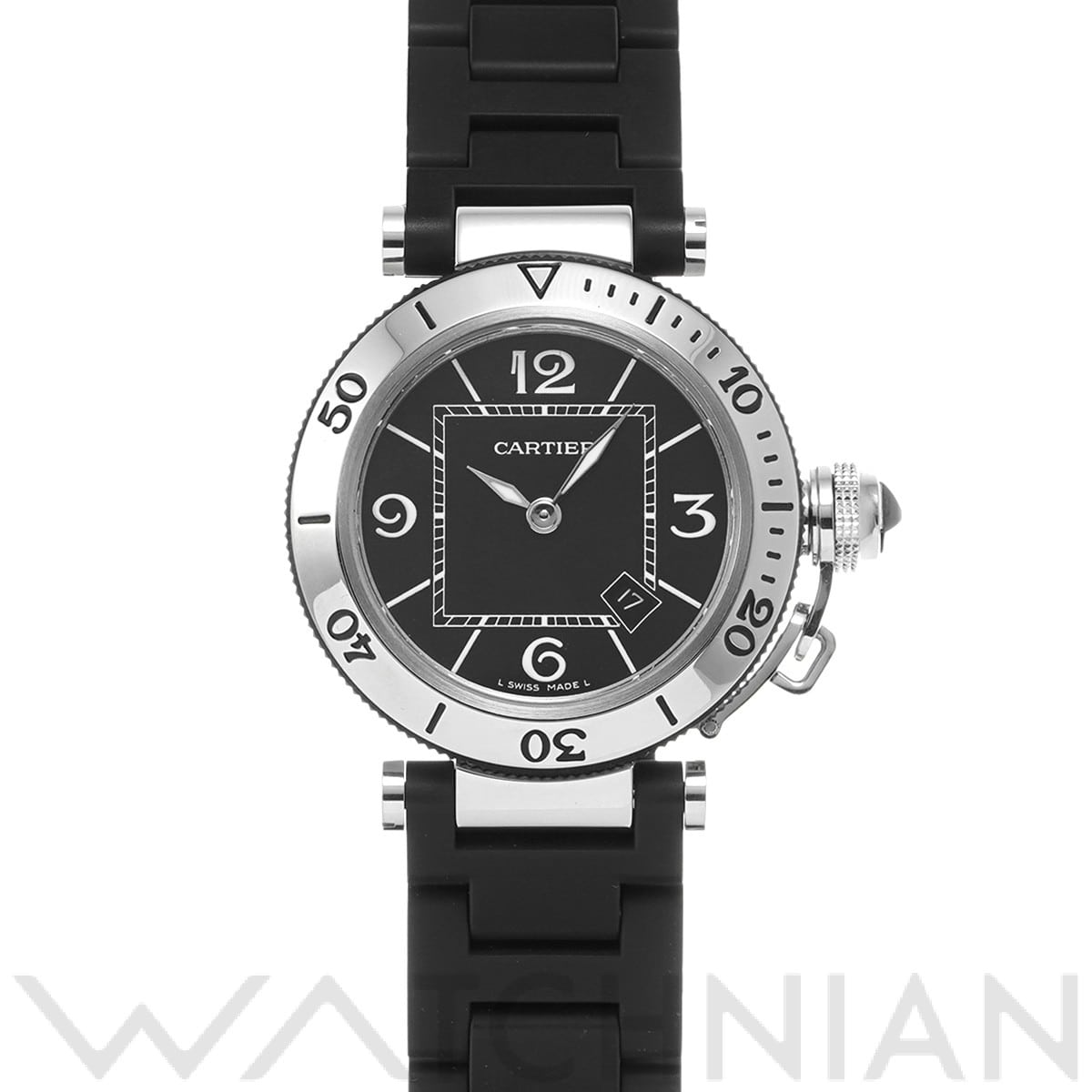 カルティエ / CARTIER パシャ シータイマー W3140003 ブラック レディース 時計 【中古】【wristwatch】