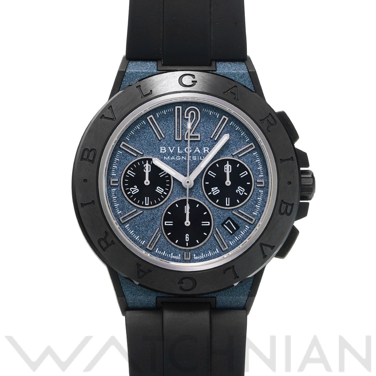 ブルガリ / BVLGARI ディアゴノ マグネシウム クロノグラフ DG42C3SMCVDCH ブルー/ブラック メンズ 時計 【中古】【wristwatch】