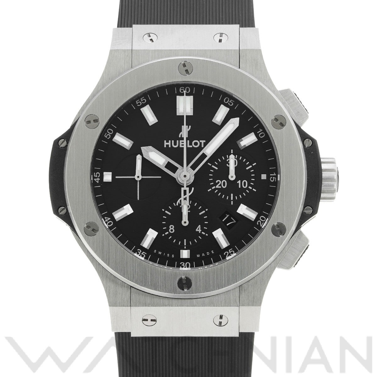 ビッグバン スチール 301.SX.1170.RX ブラック ウブロ HUBLOT メンズ 【中古】