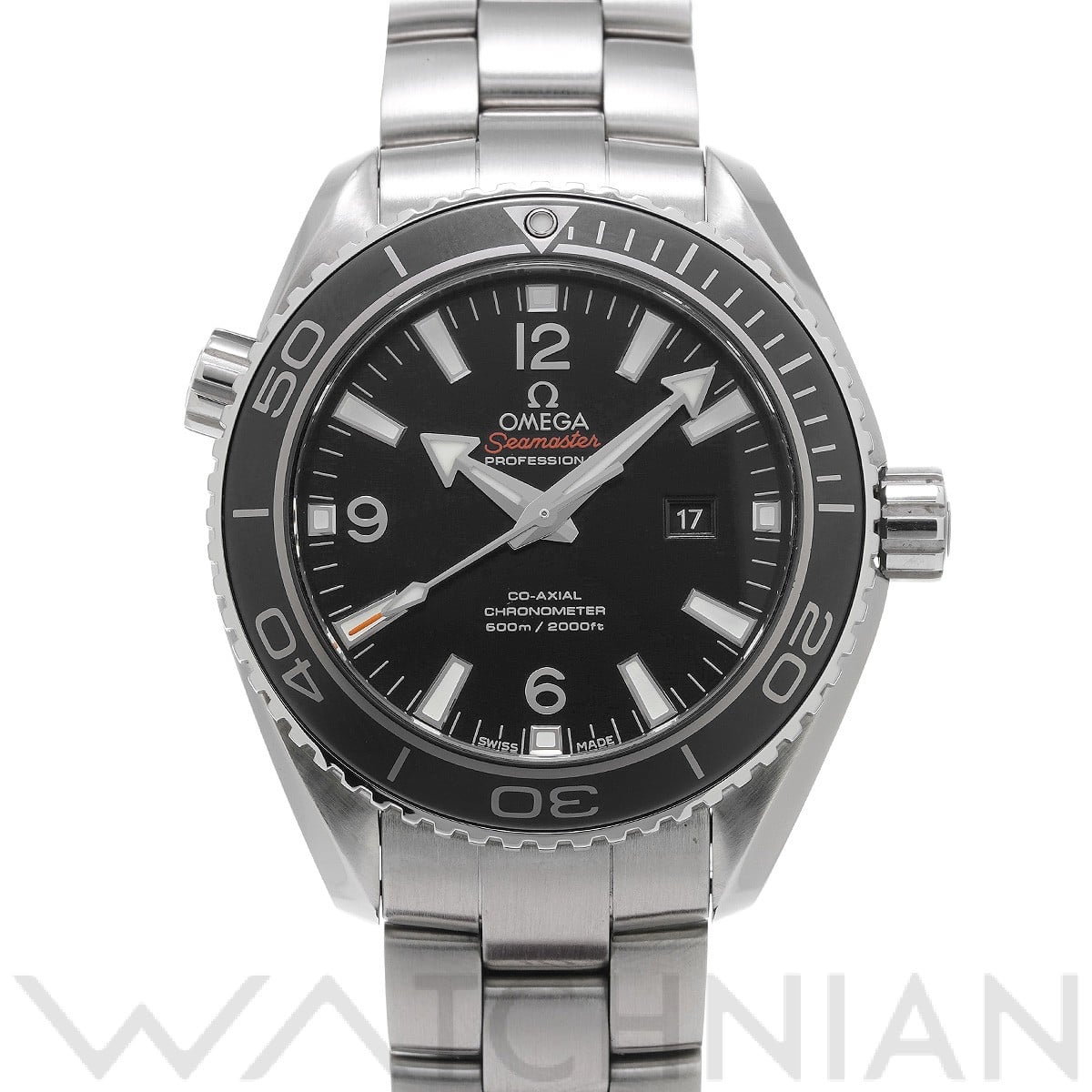 オメガ シーマスター プラネットオーシャン 600 コーアクシャル 232.30.38.20.01.001 ブラック ユニセックス 時計 【中古】【wristwatch】
