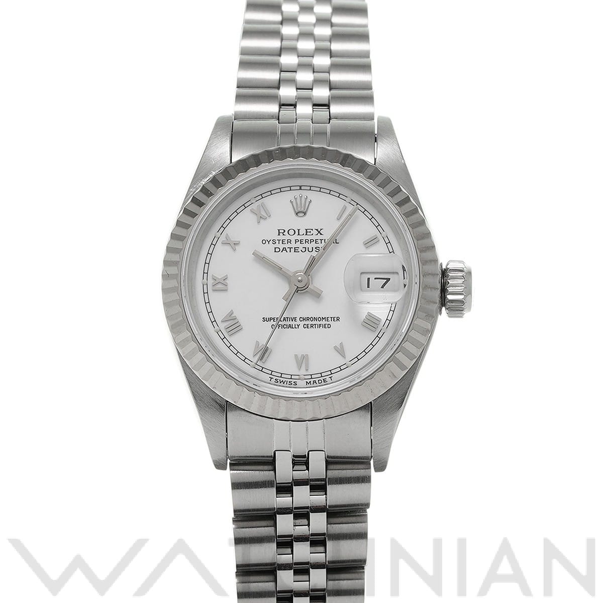 ロレックス デイトジャスト 69174 ホワイト レディース 時計 【中古】【wristwatch】