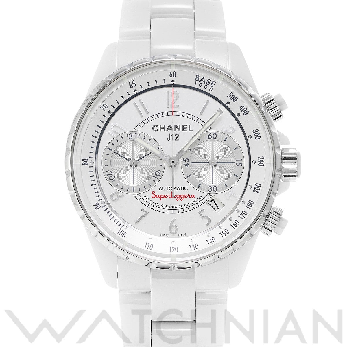 シャネル / CHANEL J12 スーパーレッジェーラ 41MM H3410 シルバー メンズ 時計 【中古】【wristwatch】