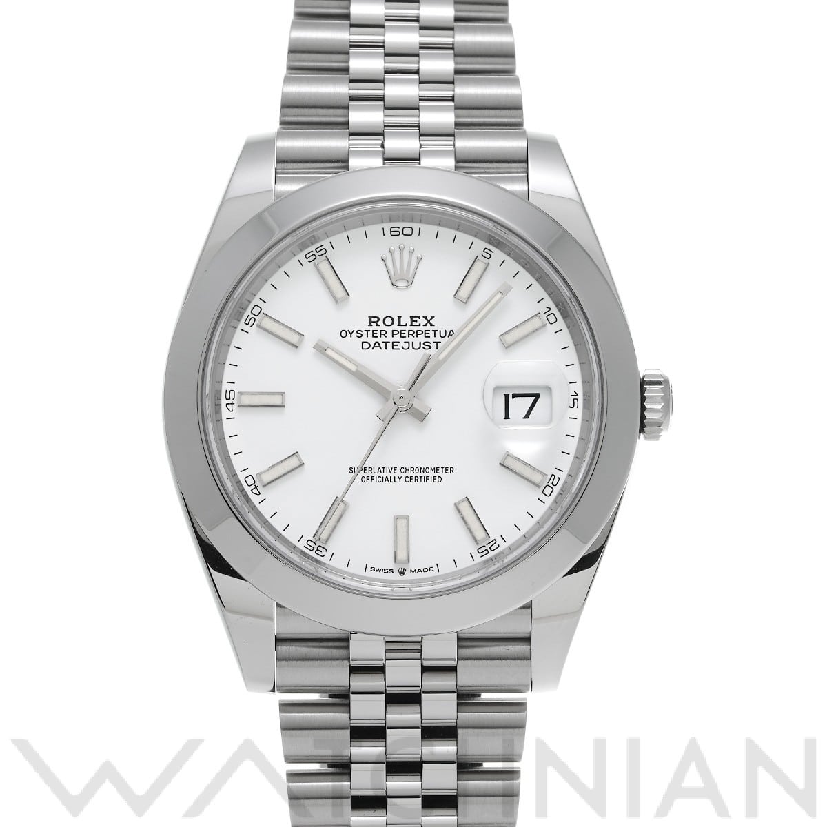 ロレックス / ROLEX デイトジャスト 41 126300 ホワイト メンズ 時計 【未使用】【wristwatch】