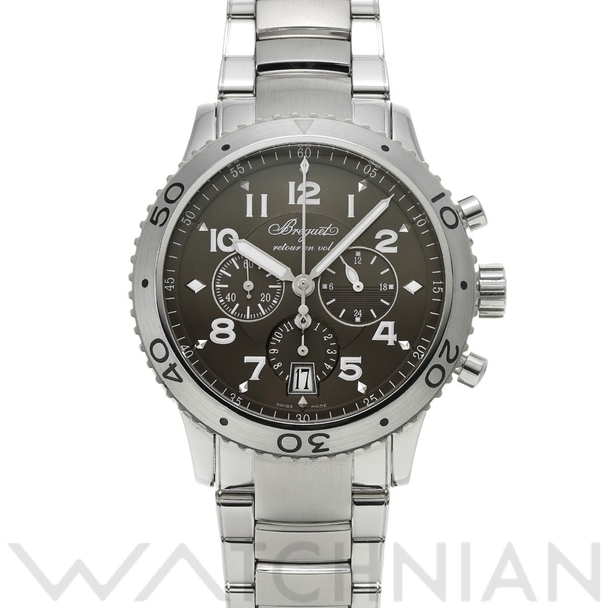 ブレゲ / Breguet トランスアトランティック タイプXXI 3810ST/92/SZ9 グレー メンズ 時計 【中古】【wristwatch】