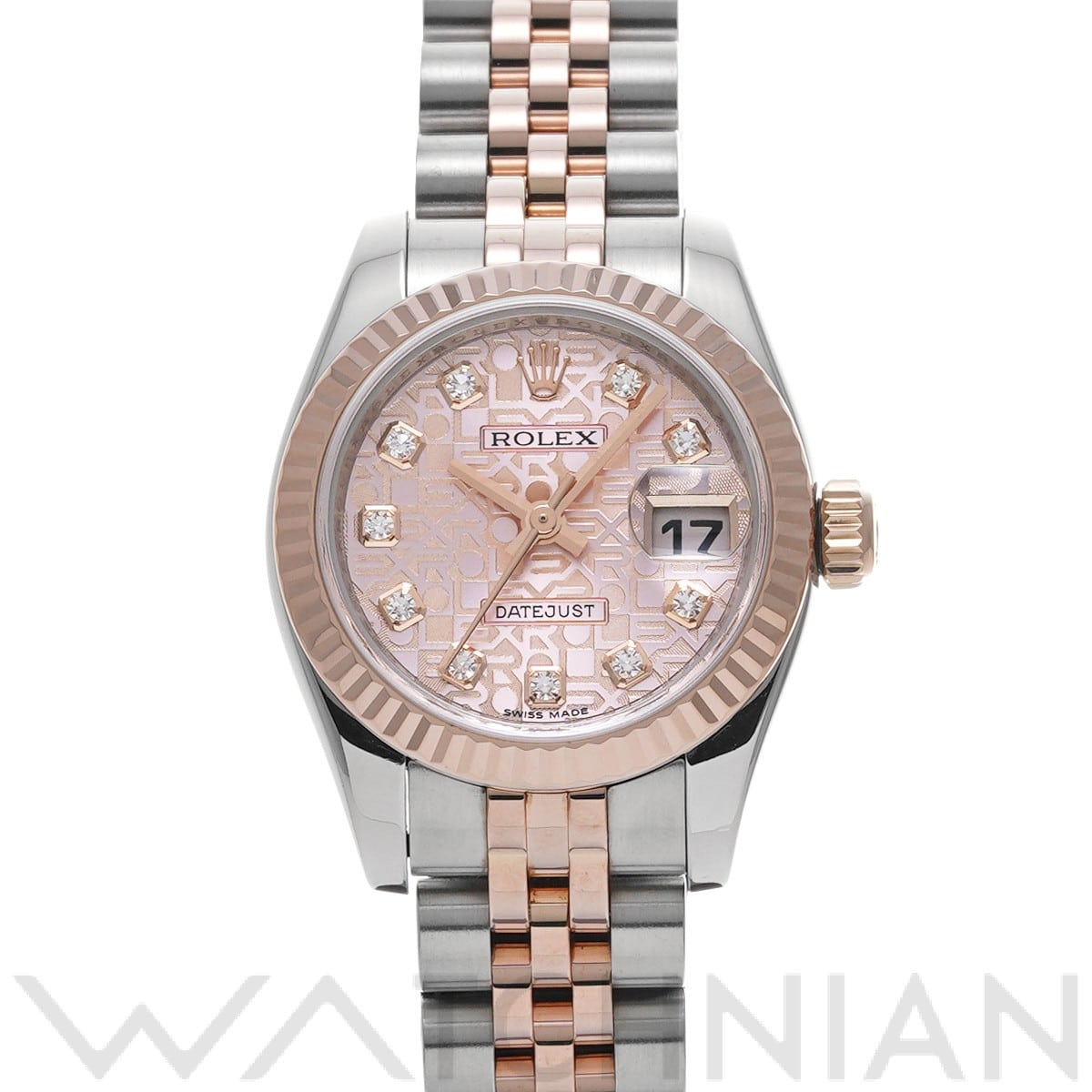 ロレックス レディ デイトジャスト 26 179171G ピンクコンピュータ/ダイヤモンド レディース 時計 【中古】【wristwatch】