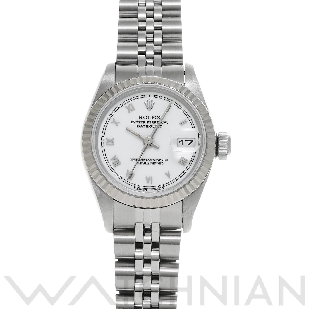 ロレックス デイトジャスト 69174 ホワイト レディース 時計 【中古】【wristwatch】