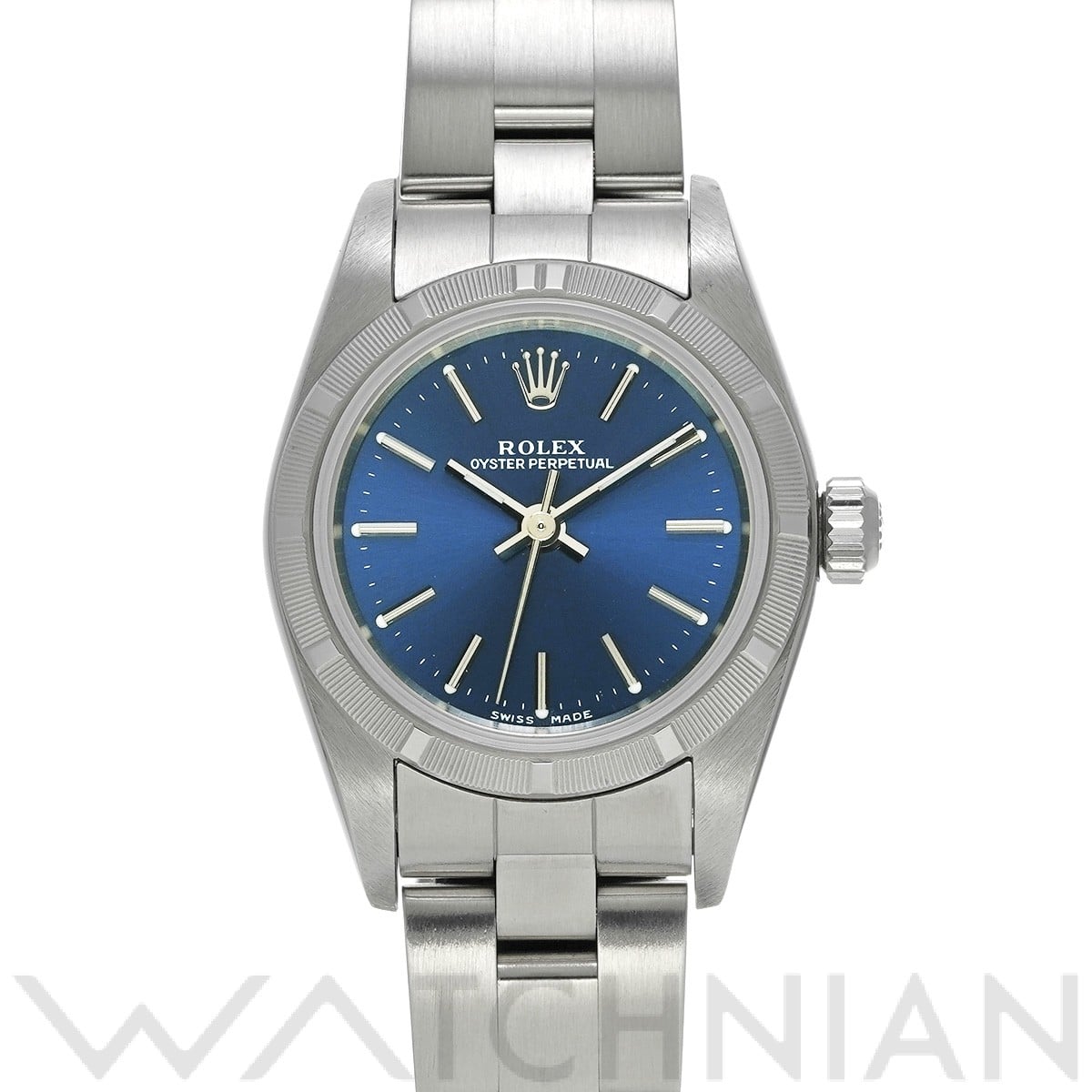 ロレックス オイスターパーペチュアル 76030 ブルー レディース 時計 【中古】【wristwatch】