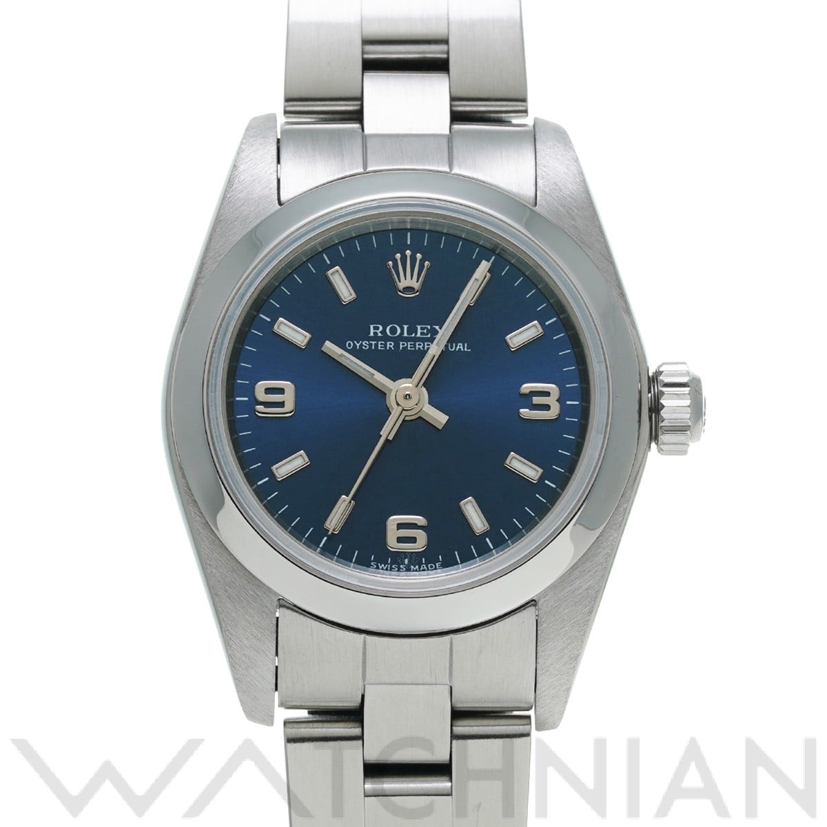 ロレックス / ROLEX オイスターパーペチュアル 76080 ブルー レディース 時計 【中古】【wristwatch】