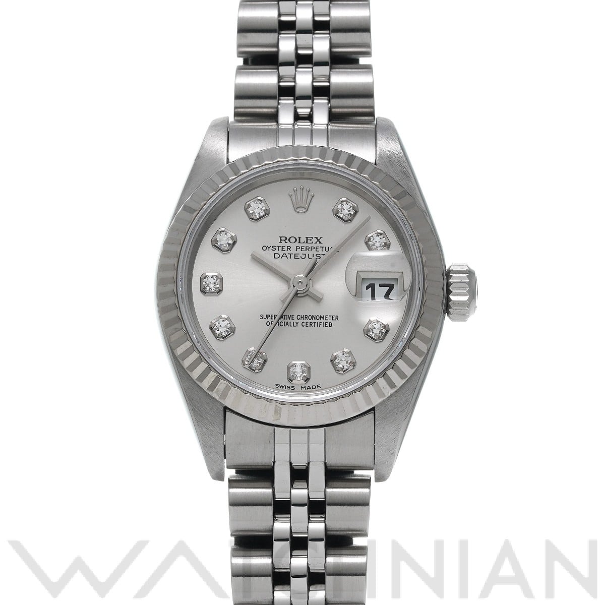 ロレックス デイトジャスト 79174G シルバー/ダイヤモンド レディース 時計 【中古】【wristwatch】