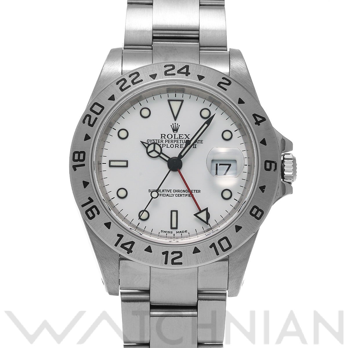 ロレックス エクスプローラーII 16570 ホワイト メンズ 時計 【中古】【wristwatch】