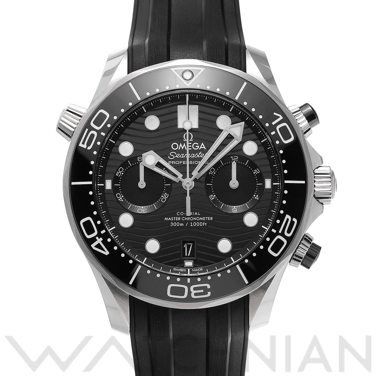 オメガ / OMEGA シーマスター ダイバー300 コーアクシャル マスタークロノメーター クロノグラフ 210.32.44.51.01.001 ブラック メンズ 時計 【中古】【wristwatch】