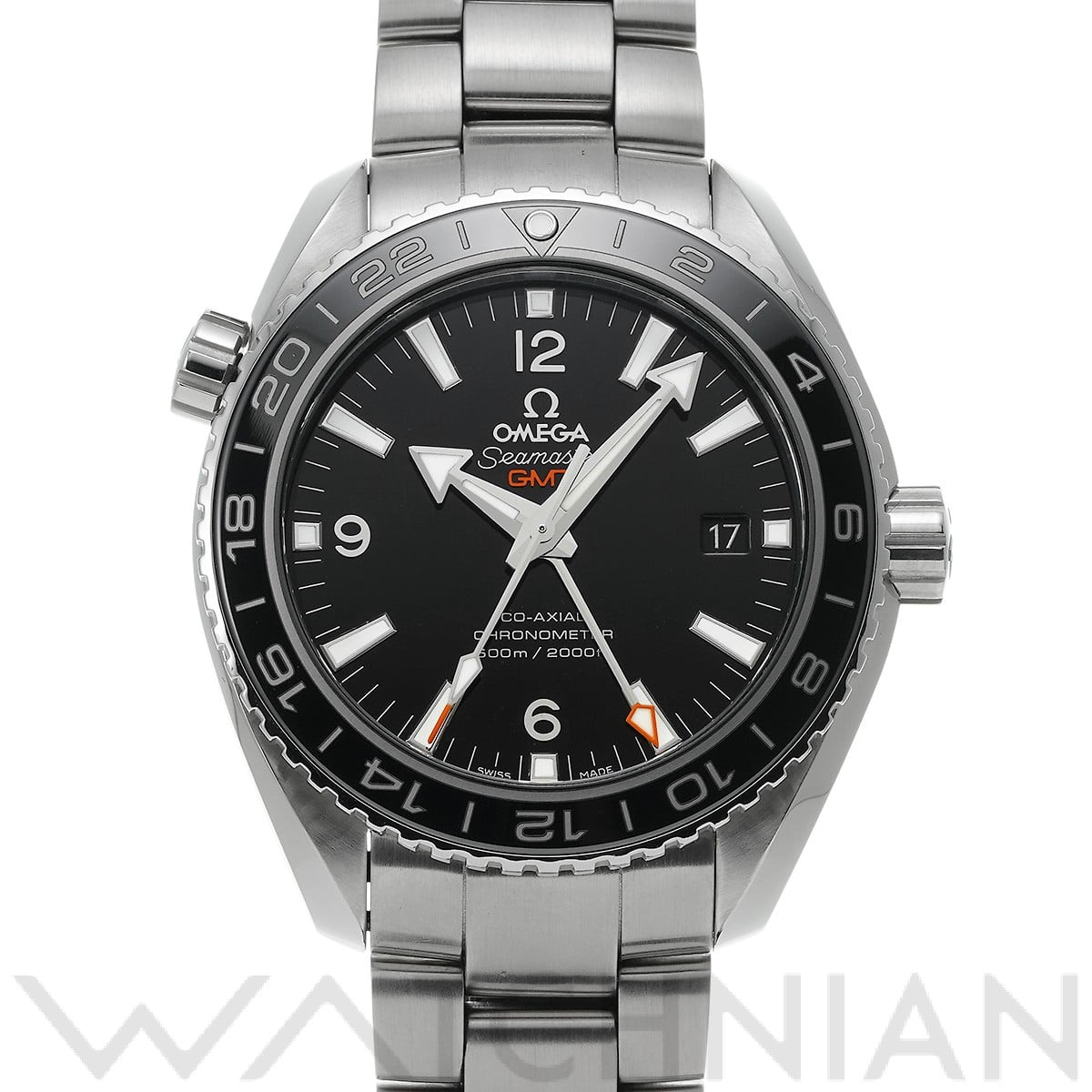 オメガ / OMEGA シーマスター プラネットオーシャン 600 コーアクシャル GMT 232.30.44.22.01.001 ブラック メンズ 時計 【中古】【wristwatch】