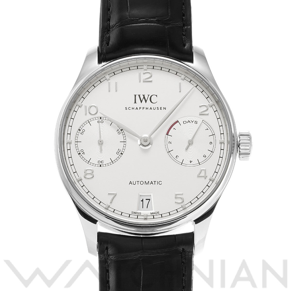 IWC ポルトギーゼ オートマティック 7デイズ IW500712 シルバーメッキ メンズ 時計 【中古】【wristwatch】