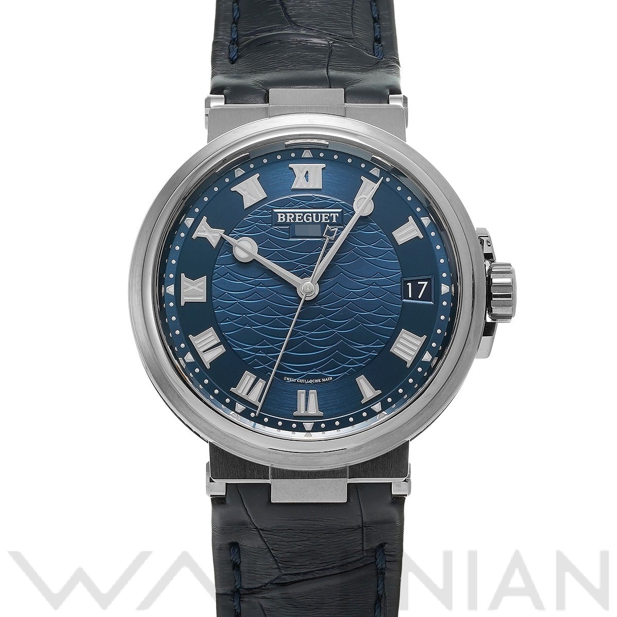 ブレゲ / Breguet マリーン 5517BB/Y2/5ZU ブルー メンズ 時計 【中古】【wristwatch】