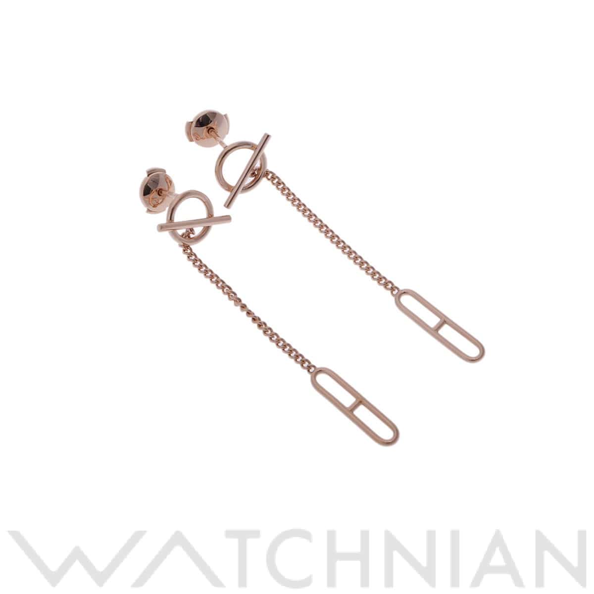 エルメス エシャペ ピアス ゴールド K18ピンクゴールド PG レディース ジュエリー 【中古】【jewelry】